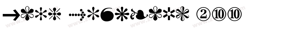 Zapf Dingbats 200字体转换